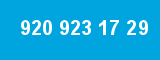 920 923 17 29 920 923 17 29